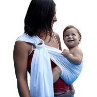 Clothink Ring Sling Mesh Baby Wrap Carrier for Newborn Toddler, Lightweight Breathable Adjustable, Summer Swimming Pool Beach