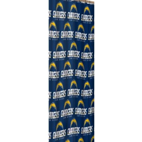  The Northwest Company NFL San Diego Chargers 72-Inch-by-72-Inch Shower Curtain