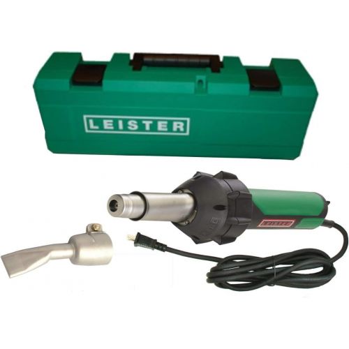  Leister Triac ST 141.228 Plastic Welder With Pencil Tip, 5MM Nozzle, Seam Roller & Carrying Case