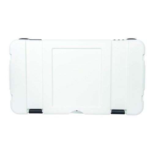  Igloo Leeward Cooler with Cutting Board, Fish Ruler, and Tie-Down Points - Marine-Grade Ice Chest - White… (72 Quart)