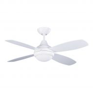 /Kendal Lighting AC10842-WH Aviator 42-Inch 4-Blade 1 Light Ceiling Fan, White Finish with White Blades and Opal White Glass