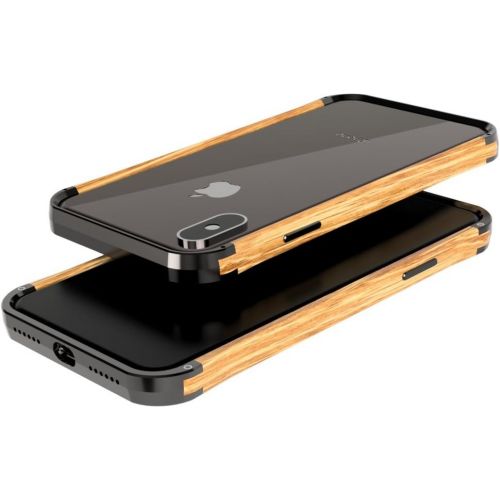  VESEL Wood & Aluminum iPhone XXS Case - Mirror BlackOak