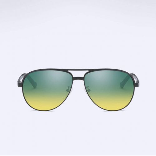  SX Mens Polarized Sunglasses, Aluminum-Magnesium Alloy Tide Mirror Fashion Sports Riding Mirror (Color : Black)