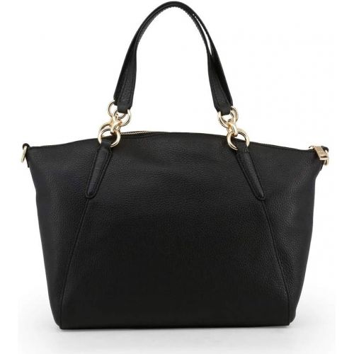  COACH Pebbled Leather Small Kelsey Satchel Black One Size: Shoes