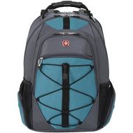 Swiss Gear SA6799 Gray with Teal TSA Friendly ScanSmart Laptop Backpack - Fits Most 15 Inch Laptops and Tablets