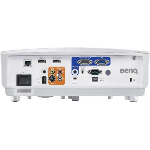 벤큐 BenQ MH760 1080P DLP Business Projector, 5000 Lumens, Wireless, 3000:1 High Contrast, 3D, HDMI, MHL, LAN Control, 180”@15-19.7ft, 1.3X Zoom