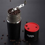 Alocs Camping Travel Coffee Grinding Machine Brewed Coffee Bean Grinder Mug Cup