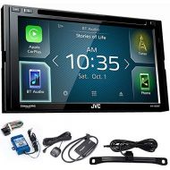 JVC KW-V830BT Compatible with Android AutoApple CarPlay CDDVD with Steering Wheel Interface, and Back up Camera