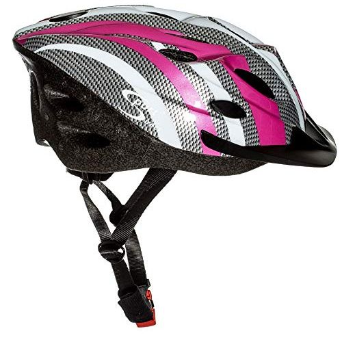  Sport Direct SH515 55-58cm Junior Ladies Helmet - Pink Silver