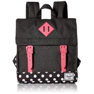 Herschel Survey Kids Childrens Backpack, Black Crosshatch/Polka Dot/Fandango Pink, One Size