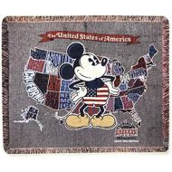 Disney Parks Mickey Mouse United States of America American Adventure Tapestry Woven Throw Blanket
