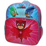 Disney Junior PJ Masks Owlette, Gekko and Catboy Save The Day 14 inch Backpack with Side Mesh Pockets