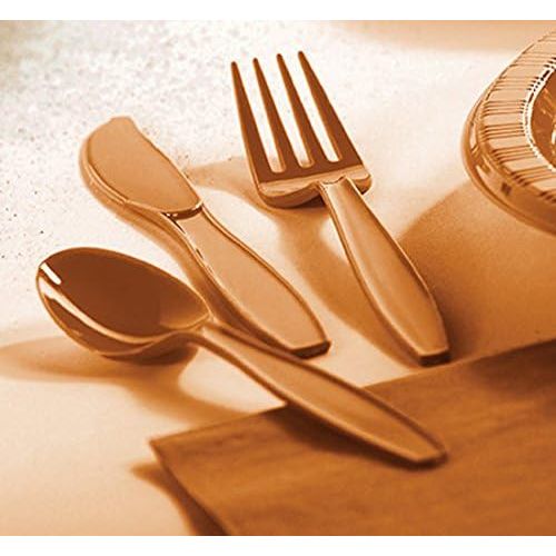  Creative Converting 288 Count Premium Touch of Color Plastic Cutlery Assortment, Pumpkin Spice