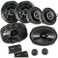 Kicker for Dodge Ram Truck 02-11 speaker bundle- CS 6x9 3-way component speakers, CS 5.25 speakers, & CS 3.5 speakers