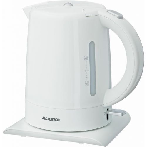  ALASKA Wasserkocher WK 1104 | 1.500 W | 1 L | Abschaltautomatik | Anti Kalk Filter | Kabelfach