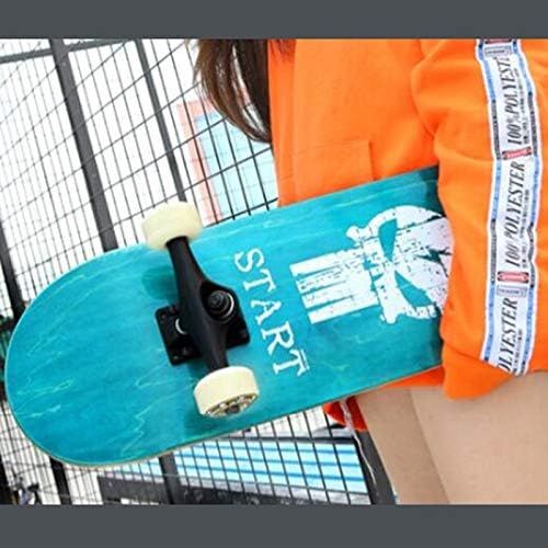 HBJP Skateboard/Professionelles Board Doppel Skateboard/Anfanger/Erwachsene/All Wheel Girls Passport/Multiple Skateboard (Color : C)