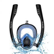 Brand: EZ LIFE PRO EZ LIFE PRO 2019 Snorkeling Mask  Full Face Underwater Snorkel Headset  Anti-Fog Diving Mask for Adults  Leakproof Snorkel Mask 180-Degree View  Dual Channel Breathing  Rotary
