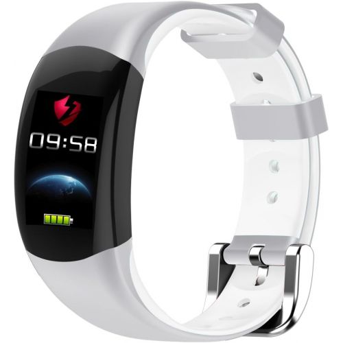 렘포 LEMFO LT02 - Smart Armband Farbe LCD Fitness Armband, Pulsmesser IP68 Wasserdicht Schrittzahler Smart Band Bluetooth - Weiss