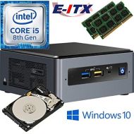 Mini Computer Intel NUC8I5BEH 8th Gen Core i5 System, 16GB Dual Channel DDR4, 2TB HDD, Win 10 Pro Installed & Configured by E-ITX
