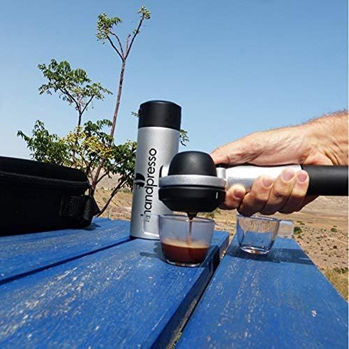  Handpresso HPOUTDOORCMPLT-GRY Pump Espresso Machine Outdoor Set, Silver