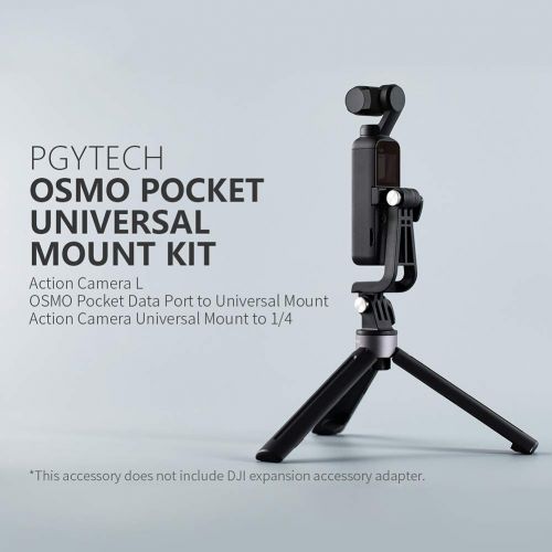  Honbobo PGYTECH Universal Montieren Adapter-Kit fuer DJI Osmo Pocket, Verlangerungsadapter fuer die meisten Osmo Pocket Zubehoer, sowie Stativ, Gurthalter, Selfie-Stick