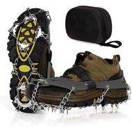 [아마존 핫딜] Unigear Ice Cleats, Snow Traction Cleats Crampons for Shoes and Boots with 19 Stainless Steel Spikes for Walking, Hiking, Fishing and Climbing