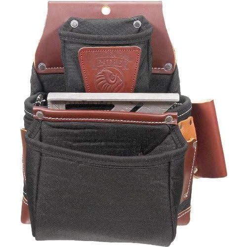  Occidental Leather B8060 OxyLights 3 Pouch Fastener Bag - Black