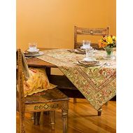 April Cornell Jacobs Court Olive Green 60 x 108 Cotton Tablecloth