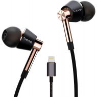 1MORE Triple Driver in Ear Headphones (EarphonesEarbuds) with Lightning Connector for Apple iOS with Compatible Microphone and Remote (Titanium)