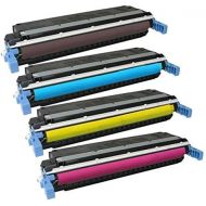 Amsahr Remanufactured Replacement Toner Cartridge for HP C9720A, 9721A (BlackMagentaYellowCyan)
