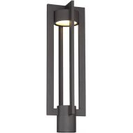 WAC Lighting PM-W48620-BZ Chamber LED Outdoor Post Bronze, 20 Inches