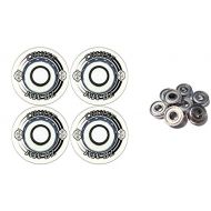 TGM Skateboards KRYPTONICS Cruise 70MM 80A Clear Longboard Skate Wheels + ABEC 9 Bearings