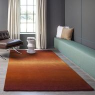 Momeni Rugs METROMT-12PAP2380 Metro Collection, 100% Wool Hand Loomed Contemporary Area Rug, 23 x 83 Runner, Paprika