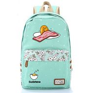 Gumstyle Gudetama Egg Calico Canvas Backpack Rucksack Schoolbag Shoulder Bag for Boys and Girls