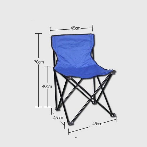  Shengjuanfeng Portable Lightweight Waterproof Oxford Outdoor Folding Chair for Camping Fishing Travel Hiking Picnic Beach,Easy to Setup (Color : Blue, Size : 454570cm)