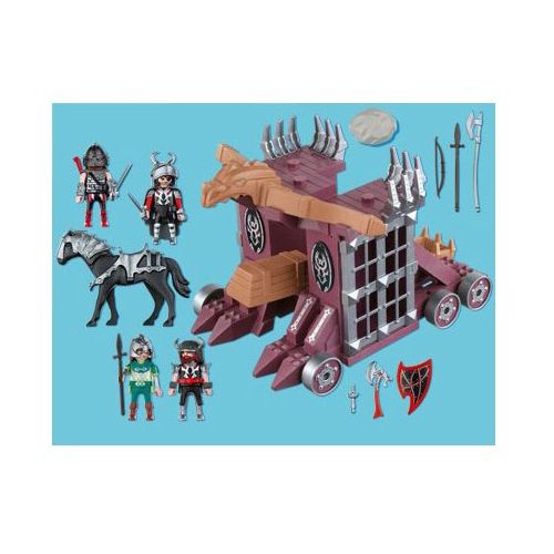 플레이모빌 PLAYMOBIL Playmobil 4837 Dragon Land Set: Giant Catapult with Cell