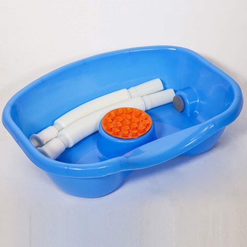  Ibnotuiy Portable Medical Bed Shampoo Basin Hair Washing Basin Tray for Elderly Gravida Handicapped Child
