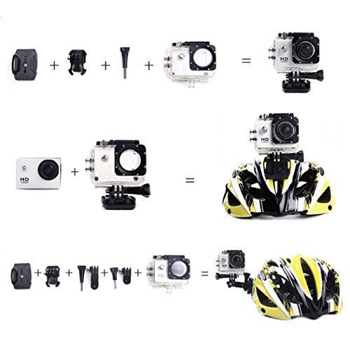  LHGS Waterproof WiFi 12MP 1080P 170 Degree Wide Angle Diving Full Car Cam Sports HD DV Action Camera