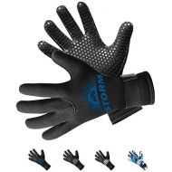 BPS 3mm & 5mm Double-Lined Neoprene Wetsuit Gloves - for Diving, Snorkeling, Kayaking, Surfing and Other Water Sports - Choose from 6 Sizes