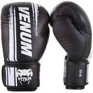 Venum Bangkok Spirit Nappa Leather Hook and Loop Sparring Boxing Gloves - Black