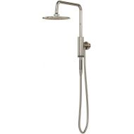 PULSE ShowerSpas 1052-CH Aquarius Shower System with 8 Rain Showerhead and Magnetic Attached Hand Shower with On/Off, Polished Chrome