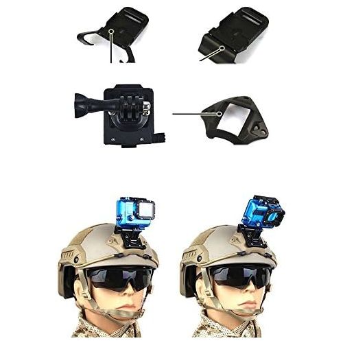  XUE Airsoft Tactical Helm Zubehoer fuer Fast/AF / M88 / Mich Action Kamera Halterung fuer Gopro Hero 1/2/3/4 Xiaoyi Shangou