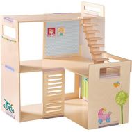 HABA Little Friends Dollhouse Villa Spring Morning - Modern and Modular with 3 Levels & Staircase