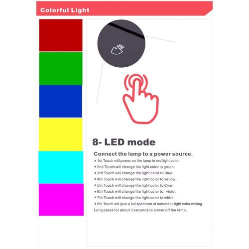  LANPAO 3 Pack,3D Lava Lamp Christmas 7 Color Changing LED Night Light Mood Decor Bedroom Table Lamp