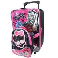 IInnovation Designs, LLC Monster High Kids Backpack and Rolling Luggage - Perfect for Sleepovers or Travel!