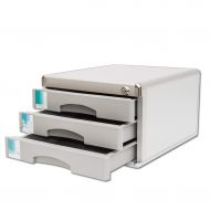 ZYY Three-Layer Aluminum File Cabinet with Lock Storage Cabinet Flat File Cabinets