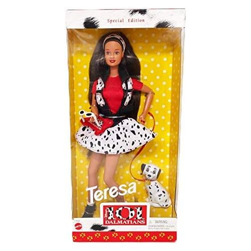 바비 1997 Disneys 101 Dalmations Teresa Barbie Doll with Dalmation Special Edition