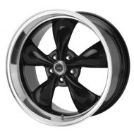 American Racing Custom Wheels AR105 Torq Thrust M Gloss Black Wheel With Machined Lip (18x8/5x120.7mm, 0mm offset)