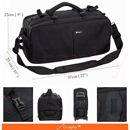  G-raphy LARGE Camera Case for all DSLR SLR Cameras and Professional Camcorder (XXL)