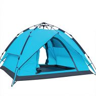 XHEYMX-tent Zelt, 3-4 Personen Campingzelt, Rucksackzelt, himmelblau Kinderzelt